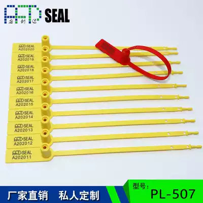 Factory direct disposable plastic seal Express vehicle tag lead seal shoes and clothing anti-counterfeiting anti-adjustment bag buckle lock
