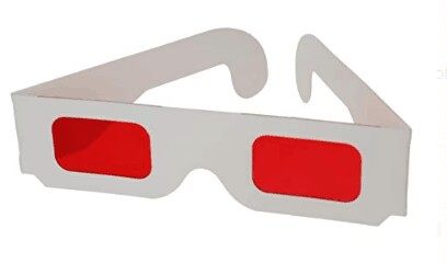 Paper red blue 3D glasses-Taobao