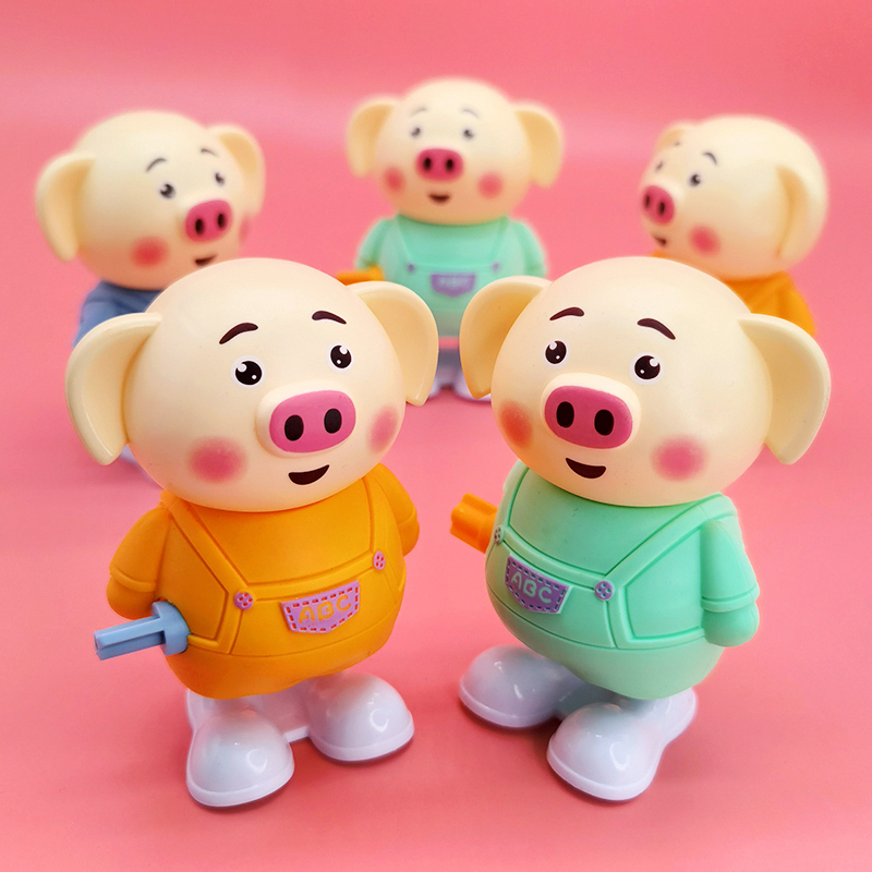 Clockwork Toy Trampoline Sea Grass Pig Emulation Small Animal Cute Infant Boys Girls Learn Climbing 1-3-year-old Toys