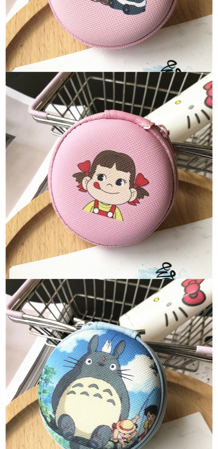 Vòng kèn mini phim hoạt hình tai nghe lưu trữ túi dữ liệu dễ thương thay đổi kỹ thuật số hộp hoàn thiện nữ - Lưu trữ cho sản phẩm kỹ thuật số túi đựng tai nghe chụp tai
