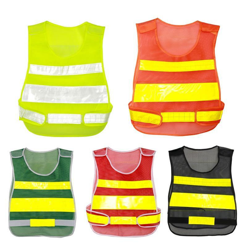 Security guard duty gourd reflective vest safety construction site clothes luminous highlight traffic free printing