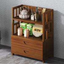 Tea side cabinet living room tea corner table water solid wood sofa side table storage rack storage rack side tea small coffee table office