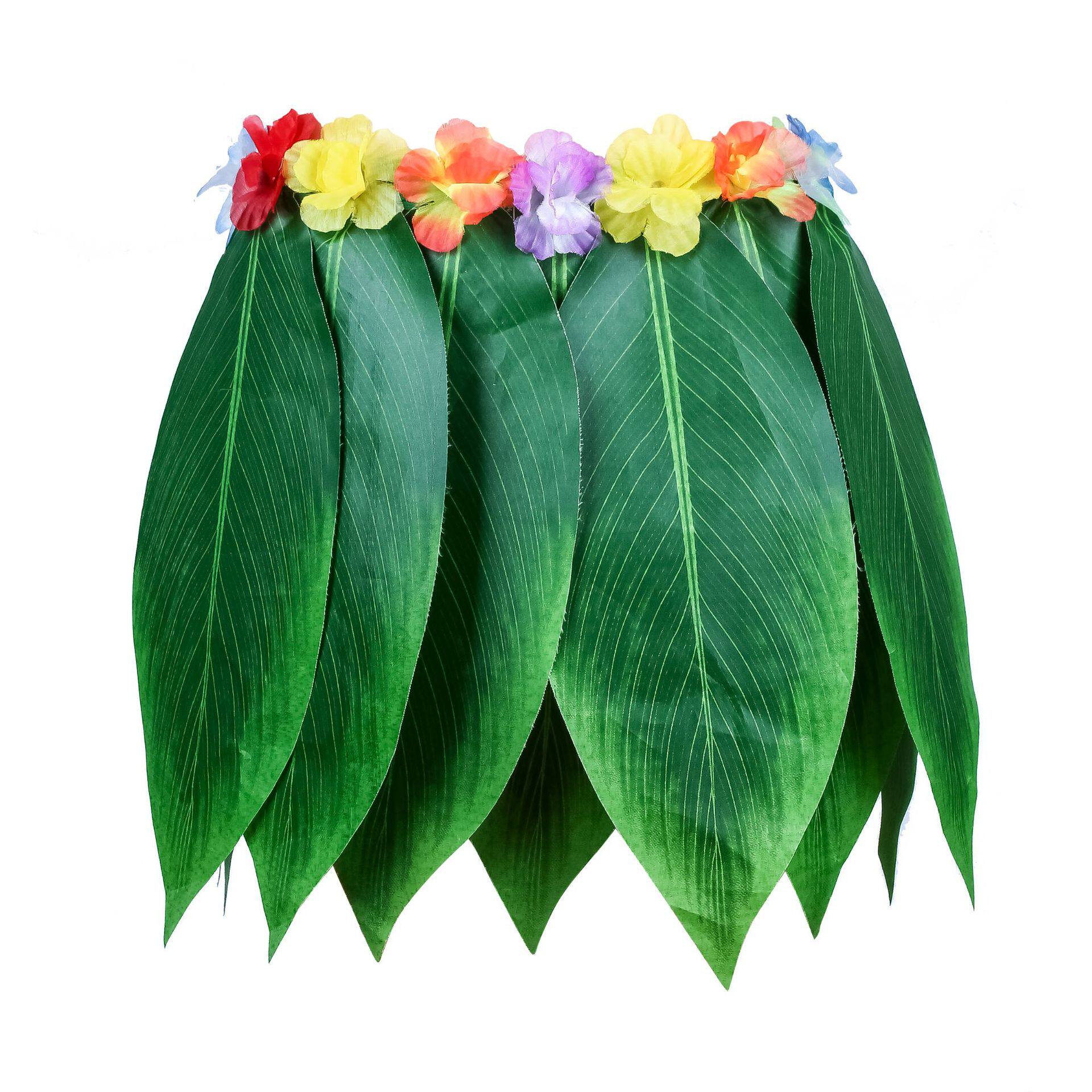 Hawaii Party Simulated Leaf Dress Adult Hawaii Herb Dress Show Costume Hawaii Dress