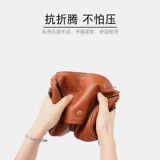 Подушка, сумка через плечо на одно плечо, из натуральной кожи, крокодиловый принт