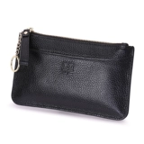 Кошелек, маленькая сумка клатч, короткий бумажник, маленькая небольшая сумка, ультратонкие монеты, из натуральной кожи