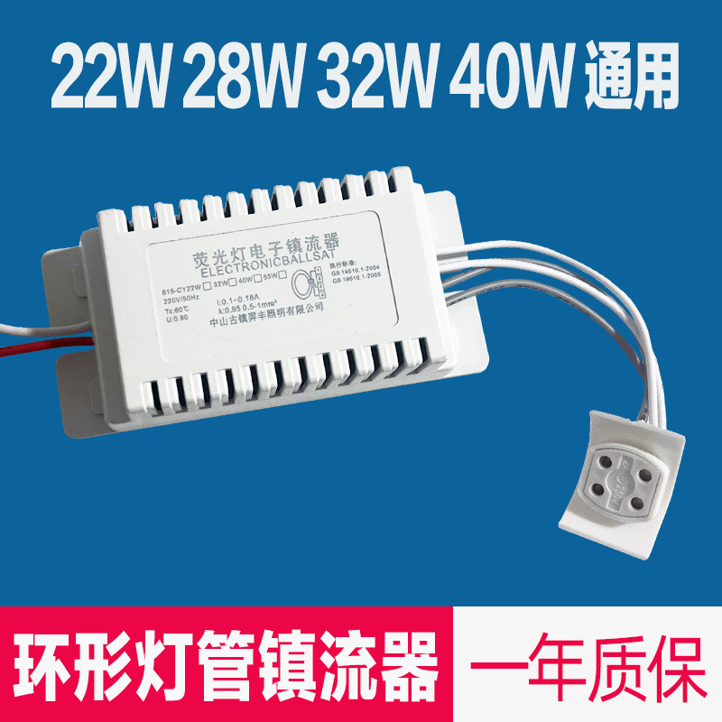 22W 28W 32W 40W 55W Ring-Shaped Electronic Ballast, Energy-Saving and Efficient 220V Fluorescent Lamp Ballast