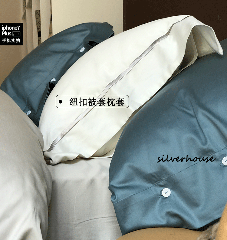 [6 lần] đơn giản 80 bộ quần áo cotton bốn màu đơn giản satin dài chủ yếu chăn bông phủ giường Bắc Âu - Bộ đồ giường bốn mảnh chăn ga gối đệm hanvico giảm giá