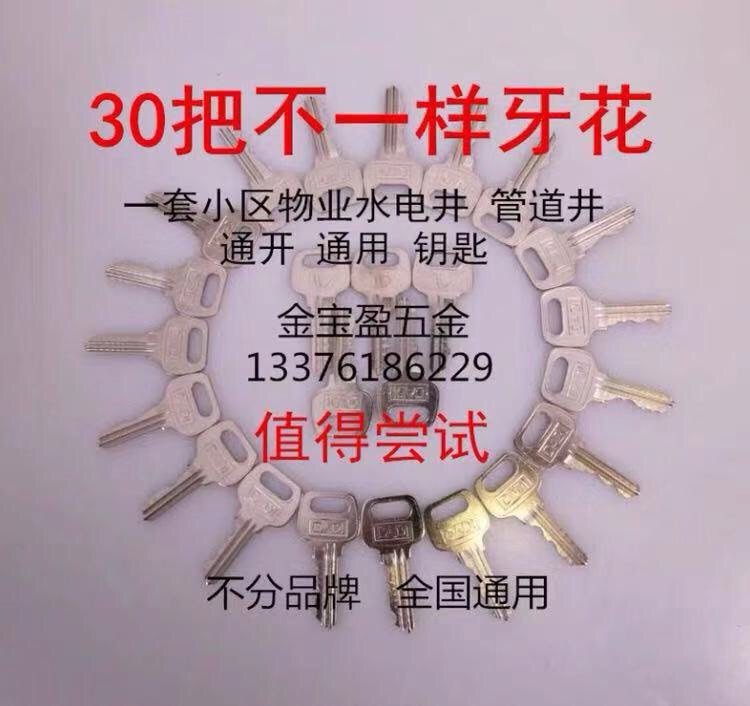 Community Property Hydroelectric House Fire Piping Well Fire Doors UNIVERSAL UNIVERSAL PASS OPEN 30 KEY CORES