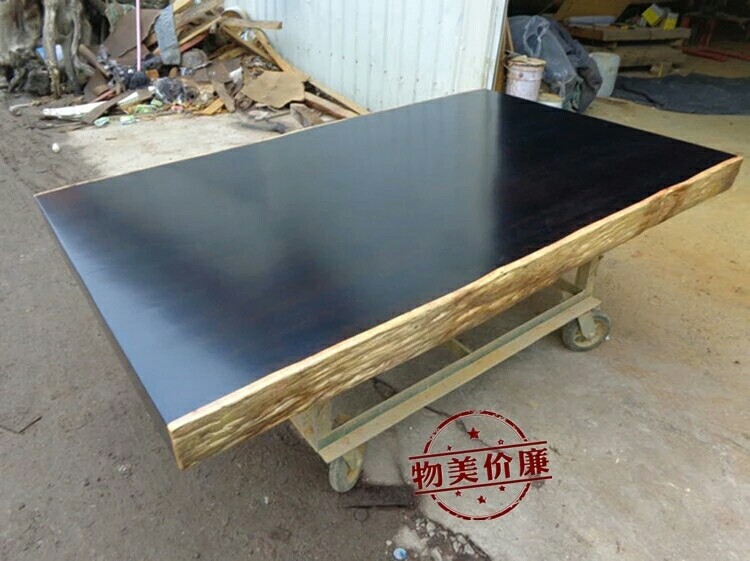 Black Sandalwood Large Board Table Log Bahua Red Flowers Pear Okan Tea Table Tea Table Dining Table And Chairs Painting Desk boss Desk