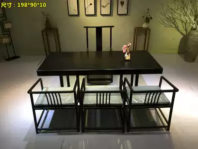 Cedar ebony wood log large Class table boss table desk coffee table table painting desk desk