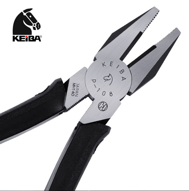 Japan Import Horse Card Clippers Tool Industrial Grade Pinmouth Pliers Old Tiger Pincers 6 7 8 Inch Electrician Flat Mouth Pliers