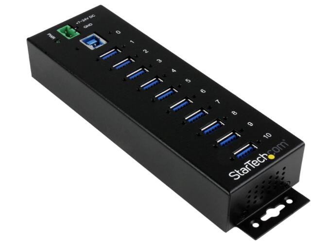 USB3 0 HUB StarTech com ST1030USBM 10-port Hub Industrial