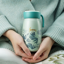 Bio-insulated cup female male 316 stainless steel portable minimalist elementary school student cute water mug anti-fall mini pot