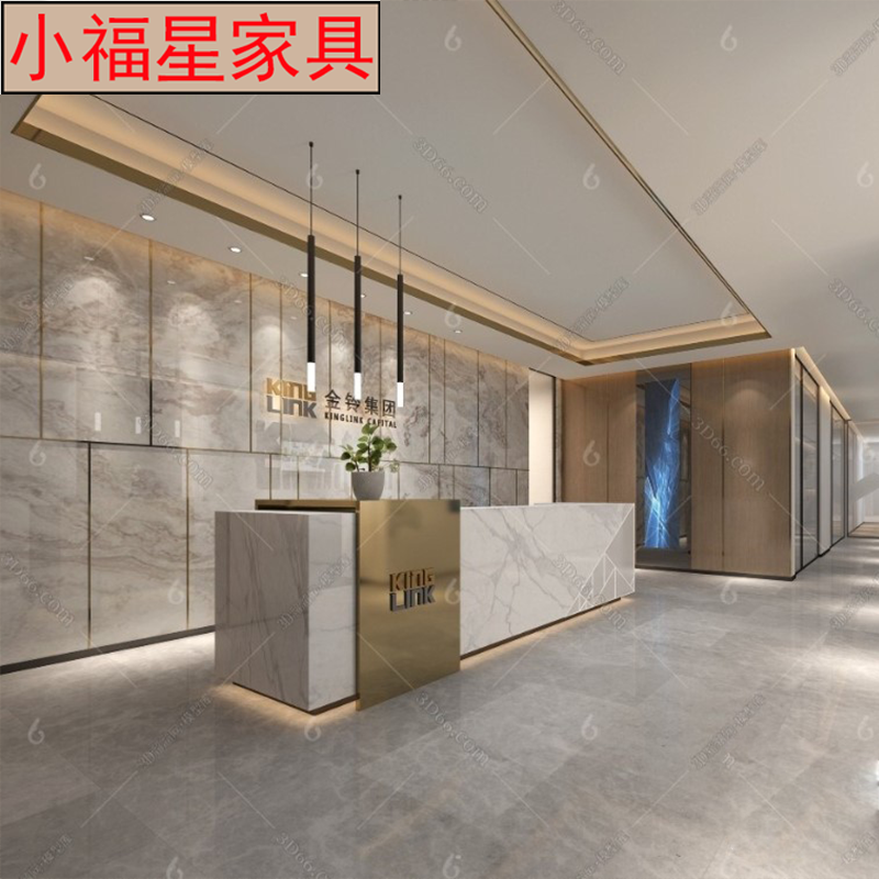 Cashier counter simple modern fashion beauty shop company front desk reception desk personalized creative bar table customization