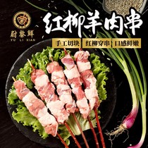 A skewer of life Xinjiang Weili Weili fresh Abdu Rob lamb red willow barbecue Shish kebab semi-finished 20 skewers