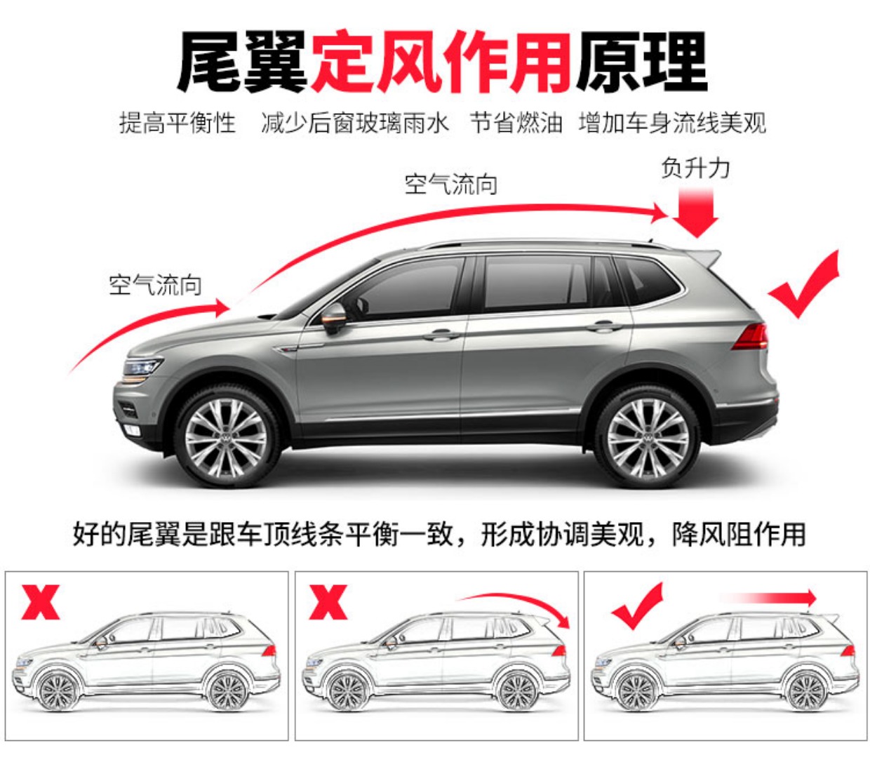 Xe Hyun Shi Tiguan l đuôi R-line Đức gốc Tiguan l đuôi miễn phí đấm Tiguan L đuôi sửa đổi