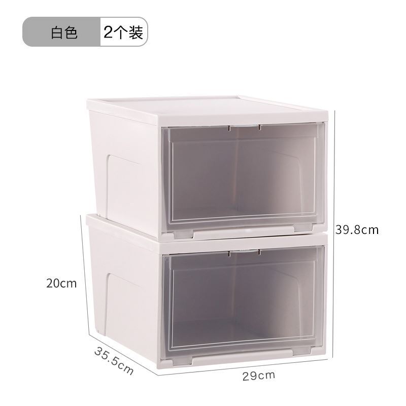 Children's shoe box storage small boots Shoe stool hanger integrated with mirror bracket Outdoor shoe cabinet plastic