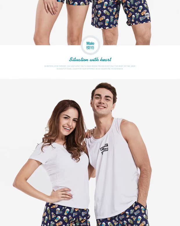 Bao sóng kéo dài kỳ nghỉ quần dài phụ nữ nhanh khô nhanh kích thước lớn quần short thanh niên cô gái nóng quần lỏng phụ nữ bơi thân - Quần bãi biển 	quần áo đi biển hà nội	