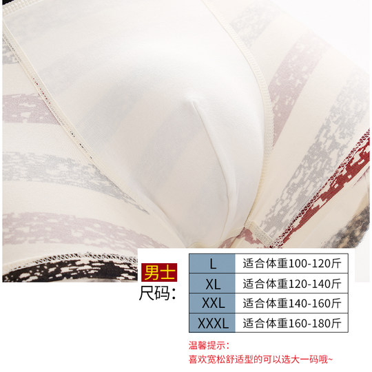 2 Pairs of Men's Boxer Briefs, Trendy and Stylish, Mid-Waist, Breathable and Comfortable, Made of Modal Cotton, for Young Men