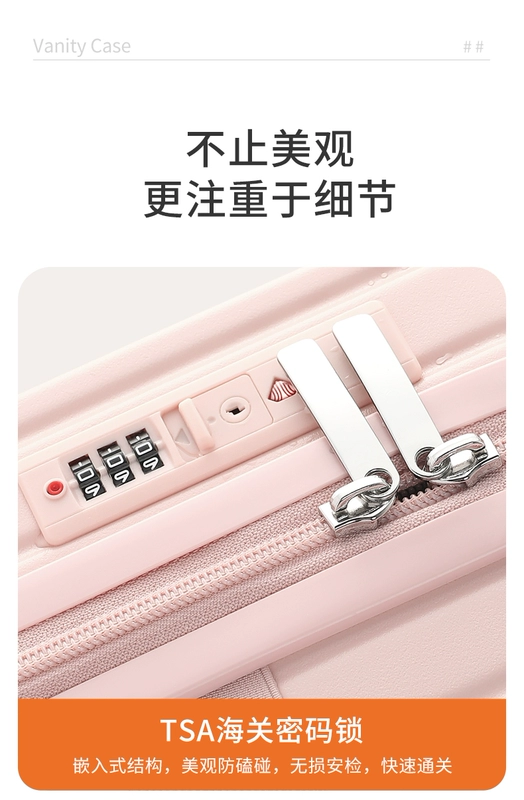Túi bổ sung hành lý xách tay OTA dành cho nữ 14 inch nhỏ gọn nhẹ có thể đặt trên xe đẩy hộp đựng đồ trang điểm mini cầm tay vali kéo du lịch