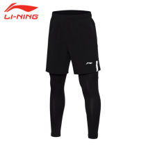 Li Ning Basketball Tennis Badminton Pants Men Speed Dry Cool 2 Fit 1 Match Pants Sports Running Casual Tight Fit Sleeve
