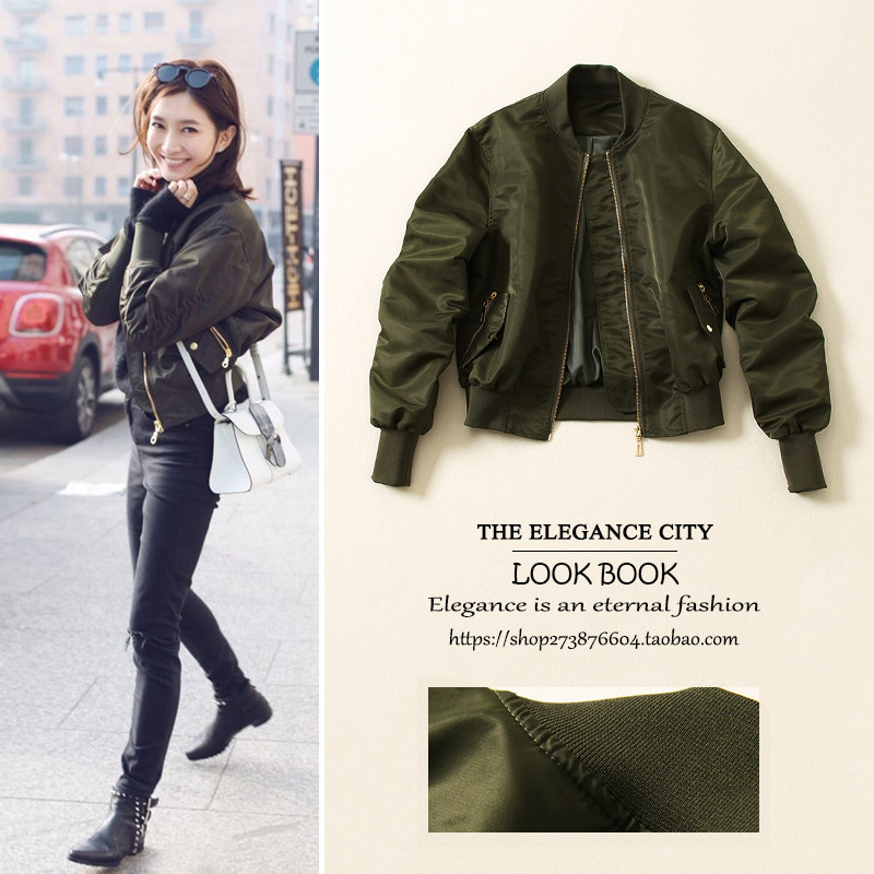 2022 spring and autumn loose short jacket casual wild bomber jacket autumn and winter thin cotton clothing baseball uniform women