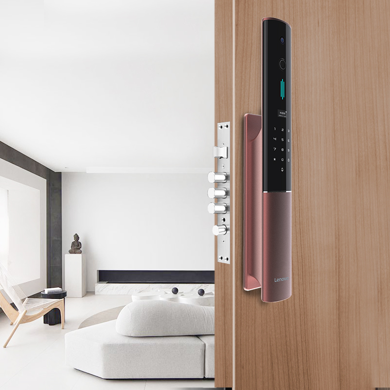Lenovo visual cat eye fingerprint lock X2 smart home anti-theft door lock automatic password electronic lock smart door lock