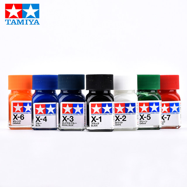 Tamiya model enamel paint oily paint X1-X34 bright color Gundam model color paint bleeding line hook line