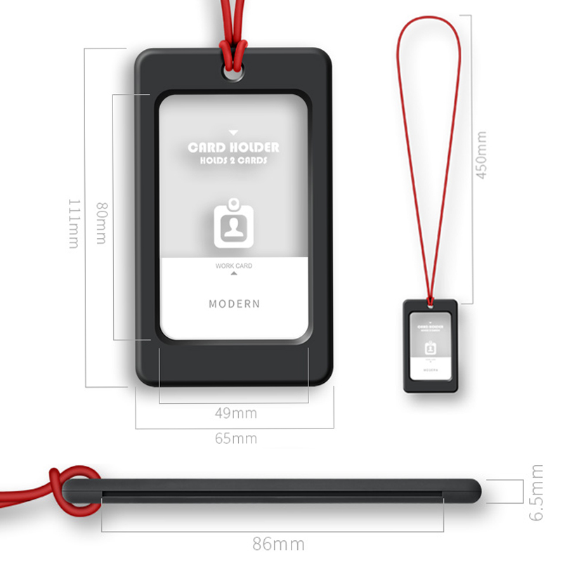 German Modeln Minimalist Working Document set of students School Card Dining Hall Factory Card Casing with Hanging Rope Customisation