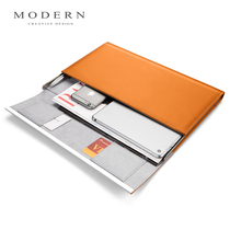 German Modern portable briefcase men women business Hand bag leather top layer cowhide file bag folder