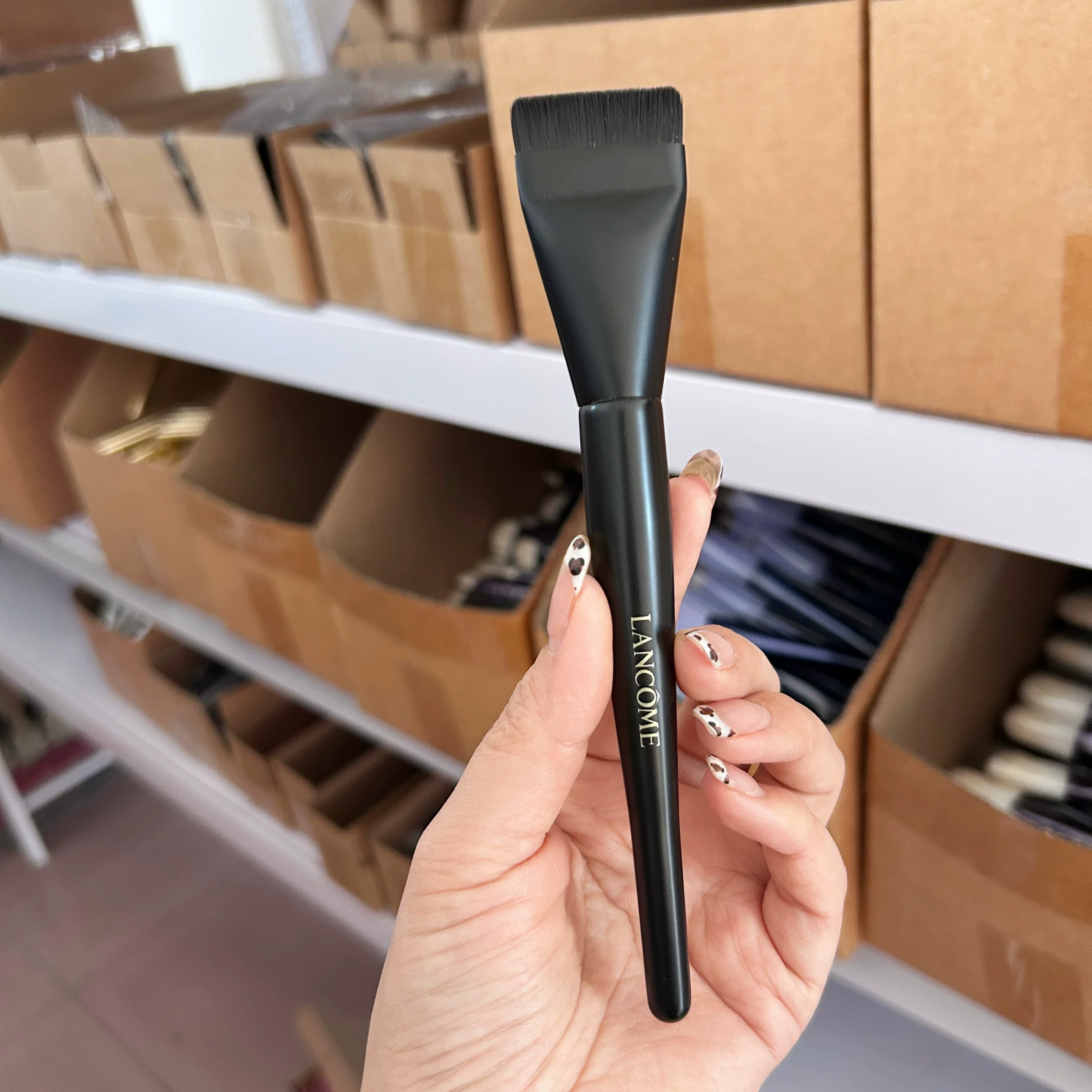 Пудра Lancome/, основание, лёгкая и тонкая кисть