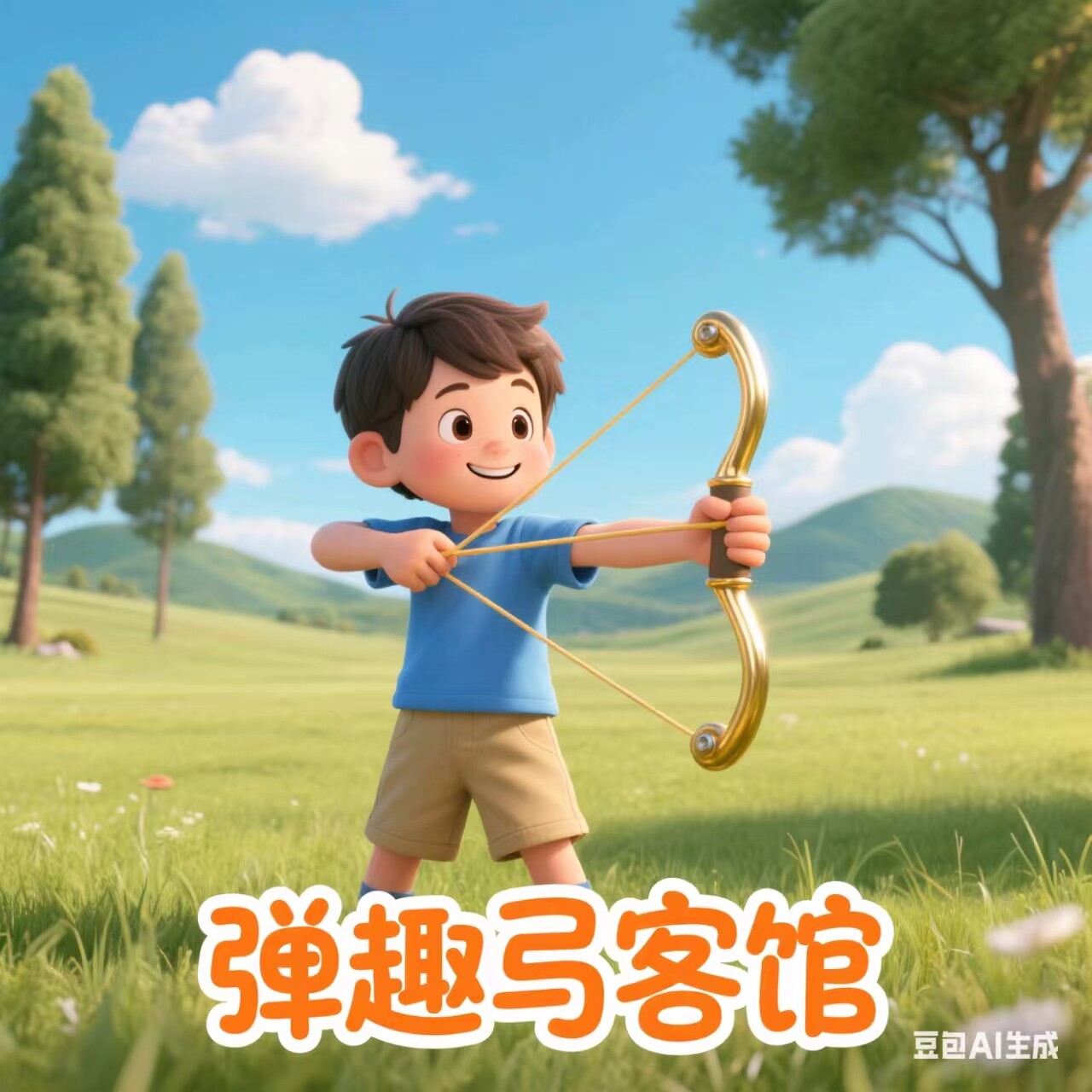 弓客馆的LOGO
