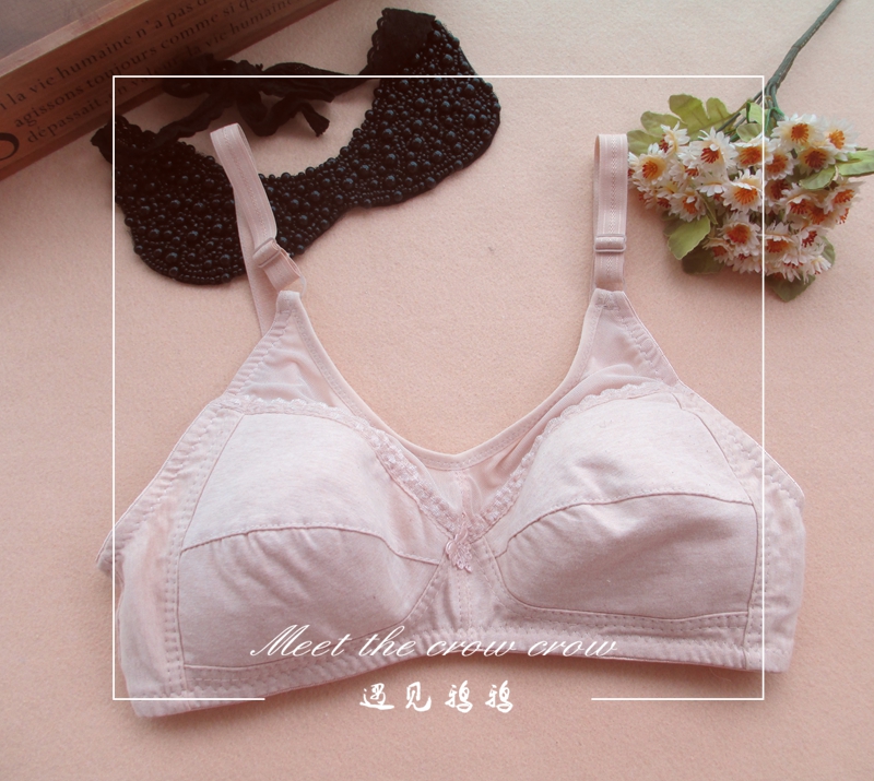 Mô hình nổ áo ngực cotton màu siêu mỏng mà không có vòng thép áo ngực trung niên đồ lót cotton thoải mái áo ngực 388 quần lót nữ thun lạnh