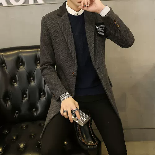 Шерстяное пальто, шерстяной плащ для школьников, облегающий крой