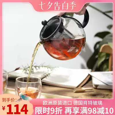 bodum Bolton elegant cup glass teapot Home office heat-resistant filter tea thickened black tea flower tea set