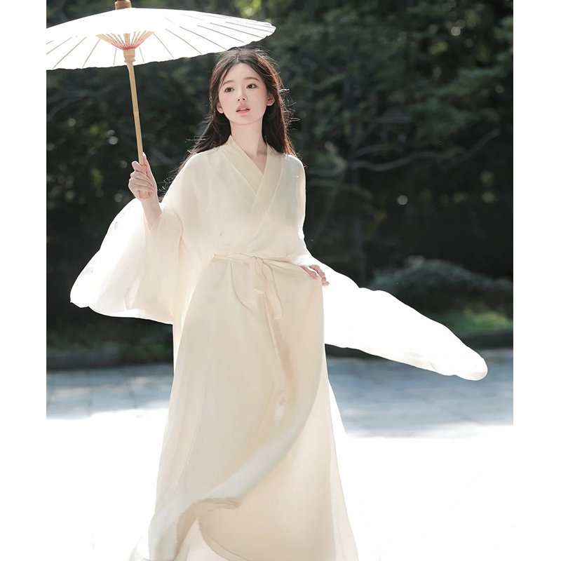 Adult Hanfu for Women 2026 New Style Wei and Jin Dynasty Style Ancient Costume Super Fairy-Like Elegant and Cool Ancient Style Dress Spring and Autumn Set