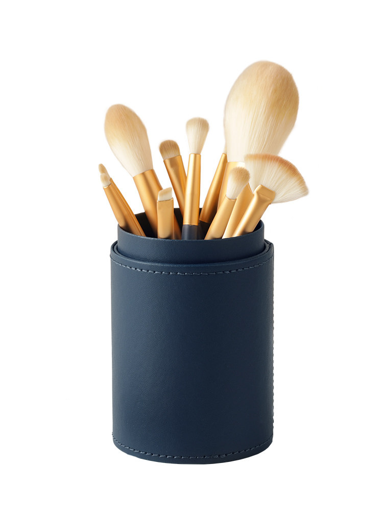 Cubican's make-up brush suit eye shadow fix blush pink bottom bulk powder high light portable brush complete 2355-Taobao