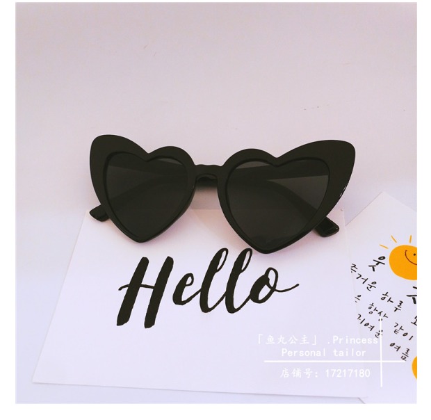 Hàn Quốc Harajuku ulzzang sao đỏ với kính râm tình yêu Châu Âu và Mỹ ins retro avant-gardene kính râm nữ kính lacoste
