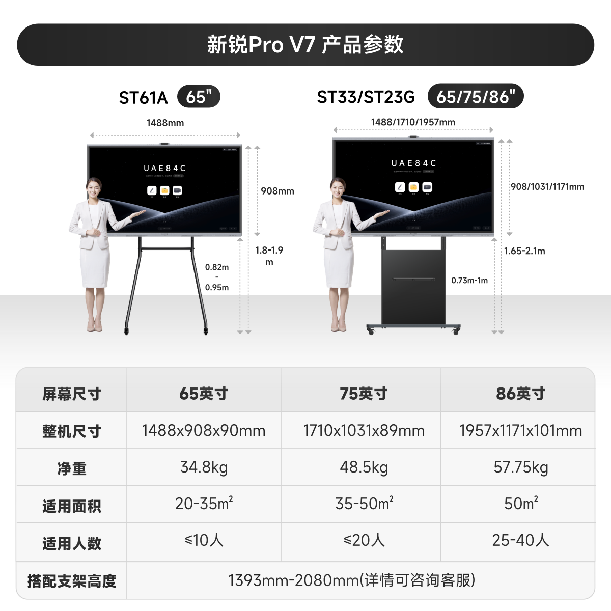 New Pro Maxhub Smart Conference Tablet All-In-One Machine Win10 Tv Touch Screen Electronic Whiteboard Video Conferencing Wireless Screen Projection Eg65Ds/Eg75/Eg86Ds Inch