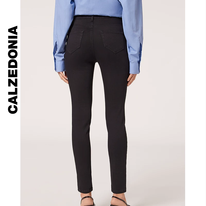 Плотные теплые джинсы-лосины осень-зима для женщин CALZEDONIA, casual wear MIP070