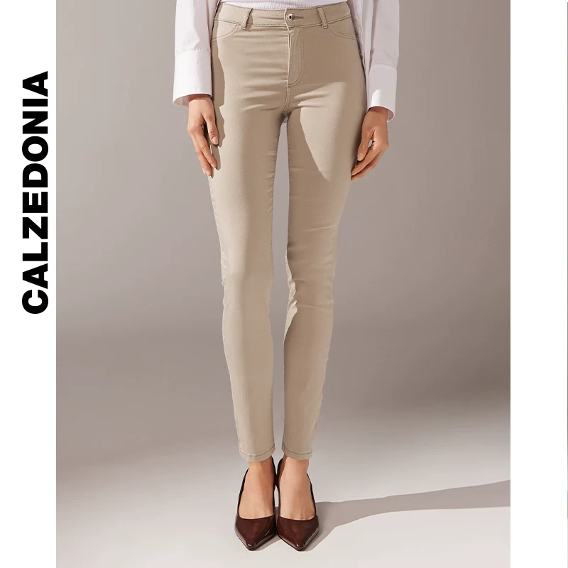 CALZEDONIA Kazeyi Socks Spring and Summer Women's Casual Tight Small Feet Lightweight Butt Lifting Jeans MIP066