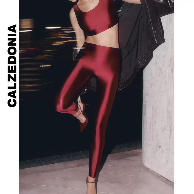 CALZEDONIA Казеиy Соки весна и осень женская мода шелковистое прикосновение лосины акульи штаны MODP1203