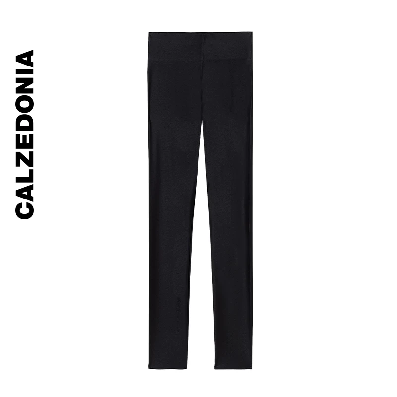 ЖЕНСКИЕ CALZEDONIA slim, блестящие, комфортные и модные эластичные лосины shark pants MODP0946
