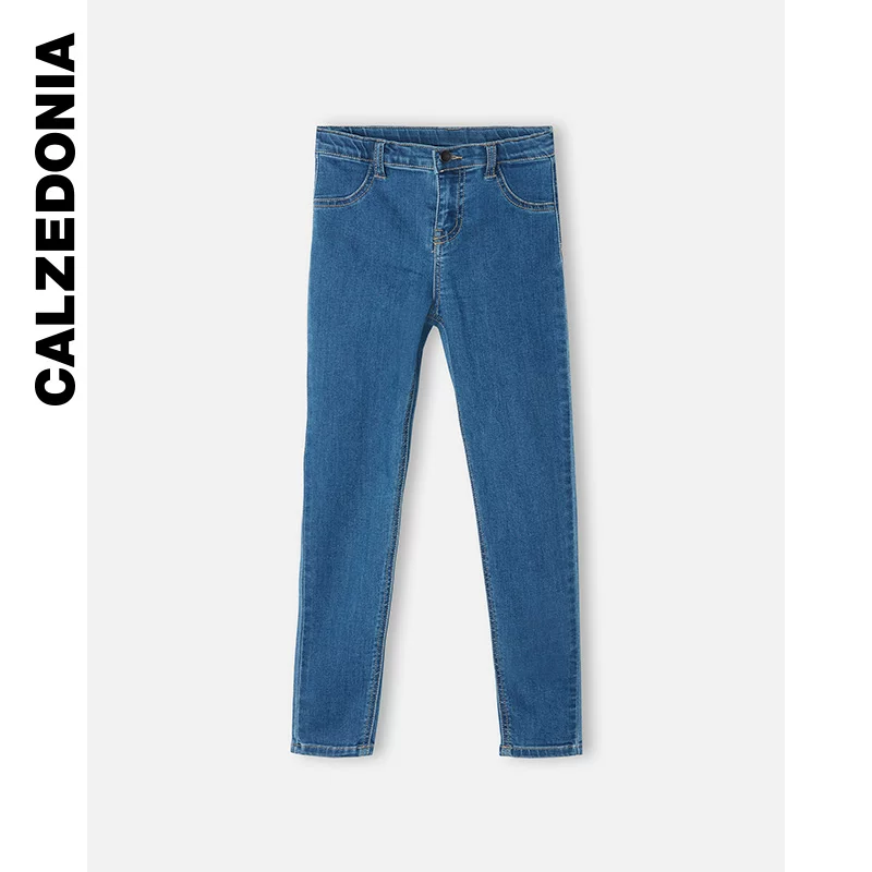 [CALZEDONIA卡泽意袜秋儿童时尚柔软弹力牛仔休闲紧身打底裤BIP008]
