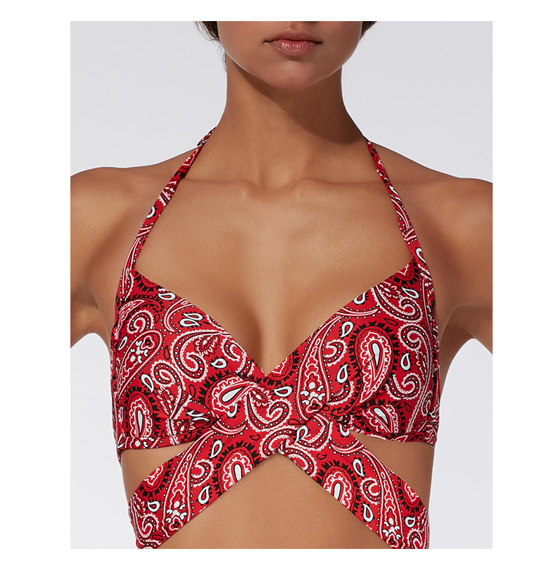 CALZEDONIA Phụ nữ In bikini kỳ nghỉ Top RTM1506 7889 - Bikinis áo tắm 1 mảnh
