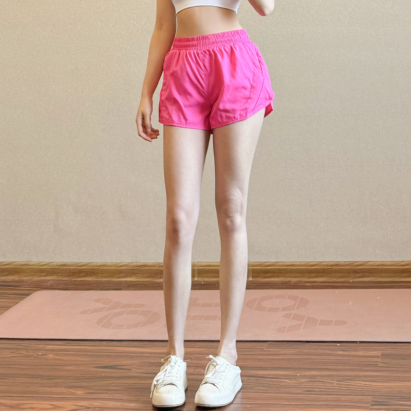 Summer Yoga Marathon Sports Shorts for Women, Running-Specific Fitness Shorts, Dopamine Loose Fit, Can Hold a Phone