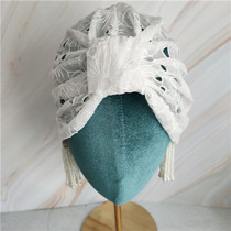European and American fashion hollow embroidery flower turban hat Korean white style hat Muslim all-inclusive turban hat