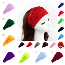 A variety of fashionable and trendy personality simple breathable cotton cover white hair ultra-wide elastic elastic headband hairband headband accessories