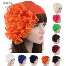 New Street Fashion Flower Lady Simulation Silk Scarf Silk Scarf Neck Cover Tulle Scarf Fake Collar Versatile Hairband Accessories