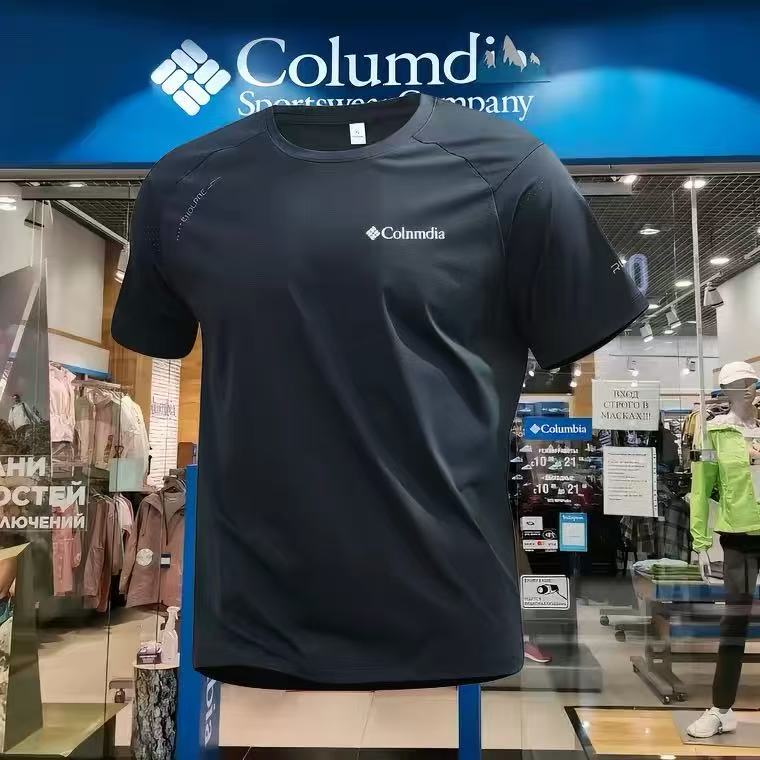 Colin's New Summer Ice Silk Quick-Drying T-Shirt Men's Short-Sleeved Outdoor Sports Breathable Moisture-Wicking Fitness Top Colin's New Summer Ice Silk Quick-Drying T-Shirt Men's Short-Sleeved Outdoor Sports Breathable Moisture-Wicking Fitness Top